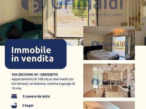 Appartamento su due piani in Via Carlo Zecchini, 24, Pizzetti, Grosseto