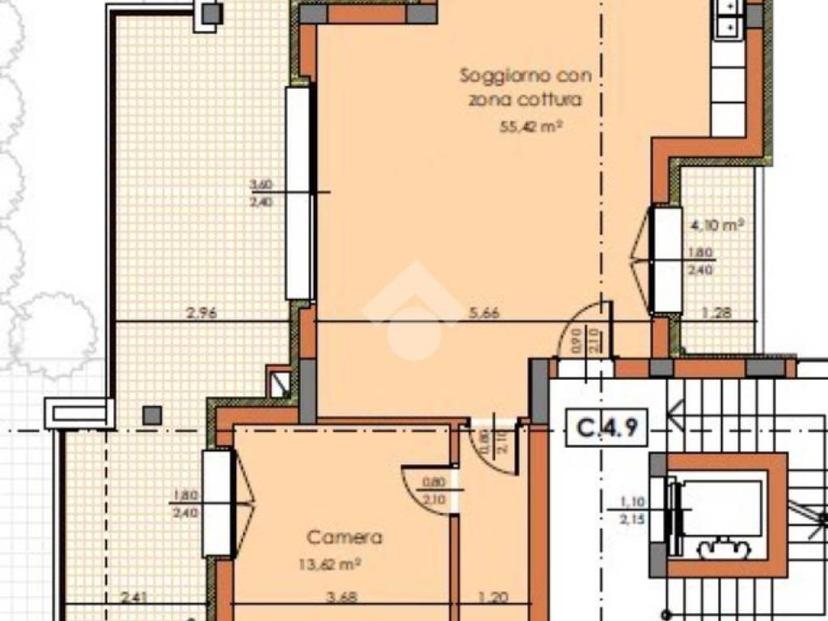 Quadrilocale nuovo, quarto piano, Villanova, Castenaso