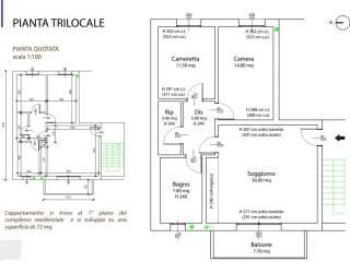 Trilocale nuovo, secondo piano, Centro, Cologno al Serio — foto 16 di 20