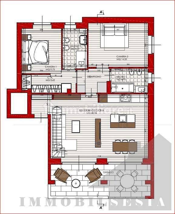 Attico corso Rolandi 31, Centro, Quarona — foto 34 di 51