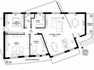Appartamento in villa via Cuneo, La Pigna Pigna Bassa, Folignano — foto 8 di 8