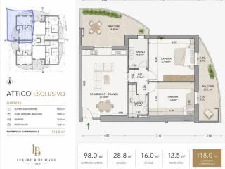 Attico ottimo stato, 118 m², Santa Filomena, Montesilvano — foto 7 di 8