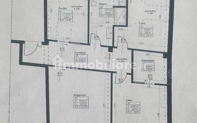 Appartamento piazza Camillo Benso di Cavour, Centro Storico, Forlì — foto 9 di 29