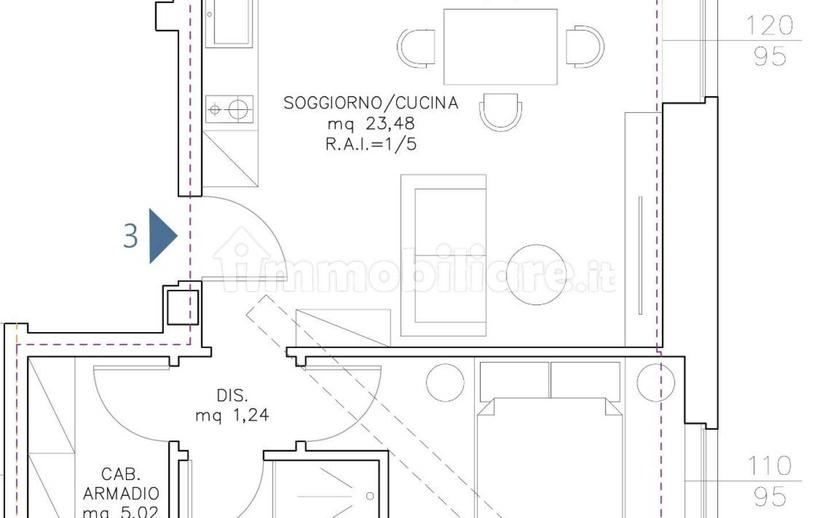 Bilocale viale Cristoforo Colombo 89, Borgo Nuovo - Navigatori, Verona