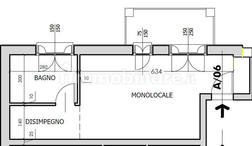 Monolocale via Muroni, Noceto — foto 7 di 9
