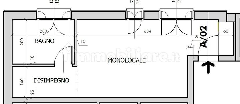 Monolocale via Muroni, Noceto — foto 6 di 9
