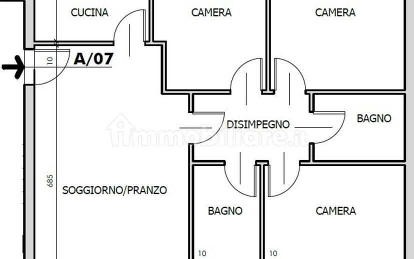 Appartamento via Muroni, Noceto — foto 6 di 14