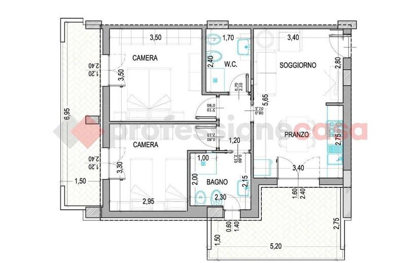 Trilocale viale Mazzini , snc, Centro, Alba Adriatica — foto 3 di 7