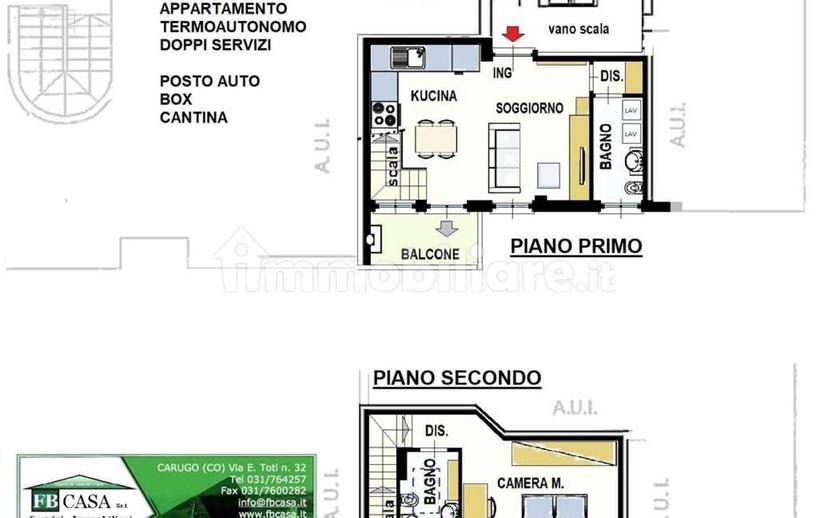 Bilocale ottimo stato, primo piano, Centro, Fino Mornasco — foto 5 di 5