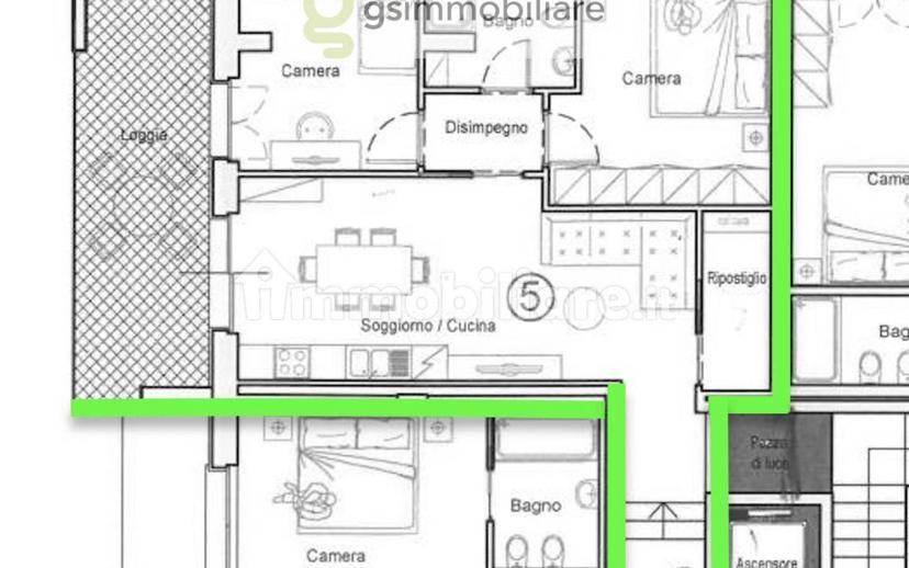Trilocale via San Germano 9, Centro, Calcinato — foto 8 di 37