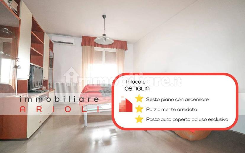 Trilocale buono stato, sesto piano, Centro, Ostiglia — foto 8 di 13