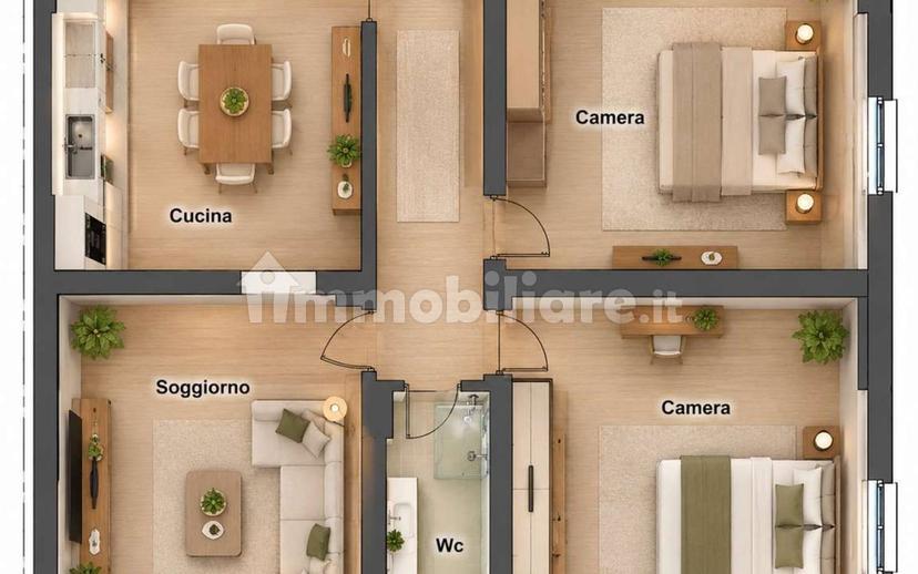 Terratetto unifamiliare via Confalonieri, 9, Centro, Carate Brianza — foto 25 di 26