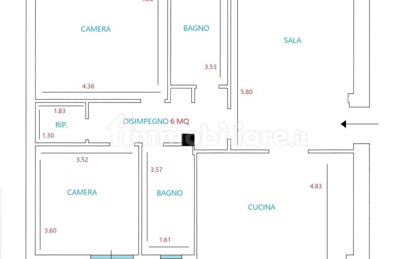 Trilocale via Lazio, Semicentro, Aprilia