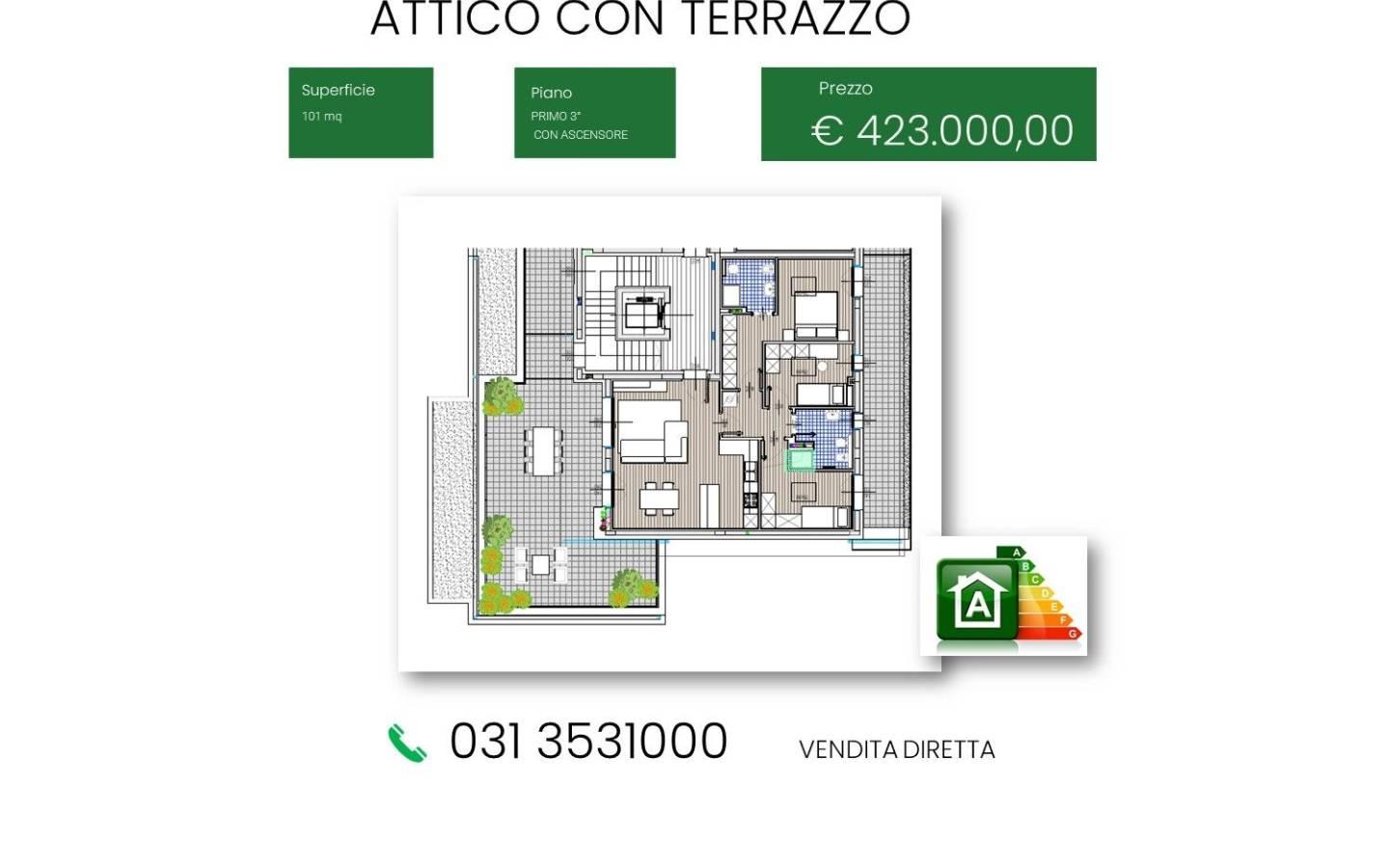 Attico via del Vecchio Forno, Cassina Rizzardi