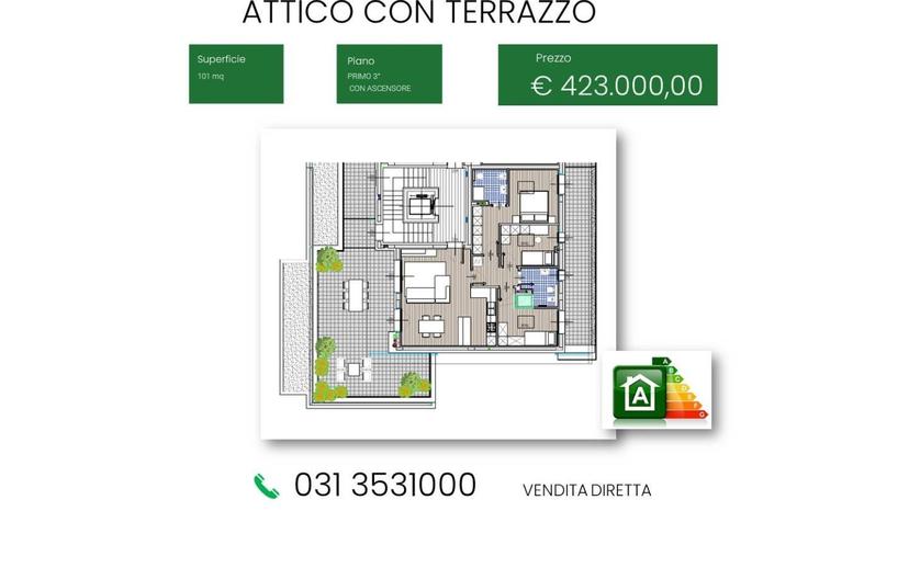Attico via del Vecchio Forno, Cassina Rizzardi