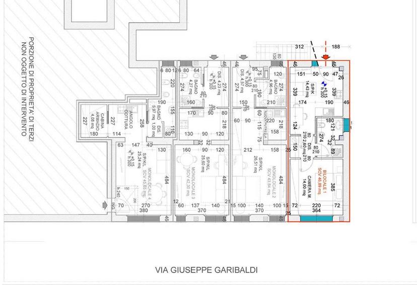 Bilocale via Giuseppe Garibaldi 40, Villasanta — foto 12 di 14