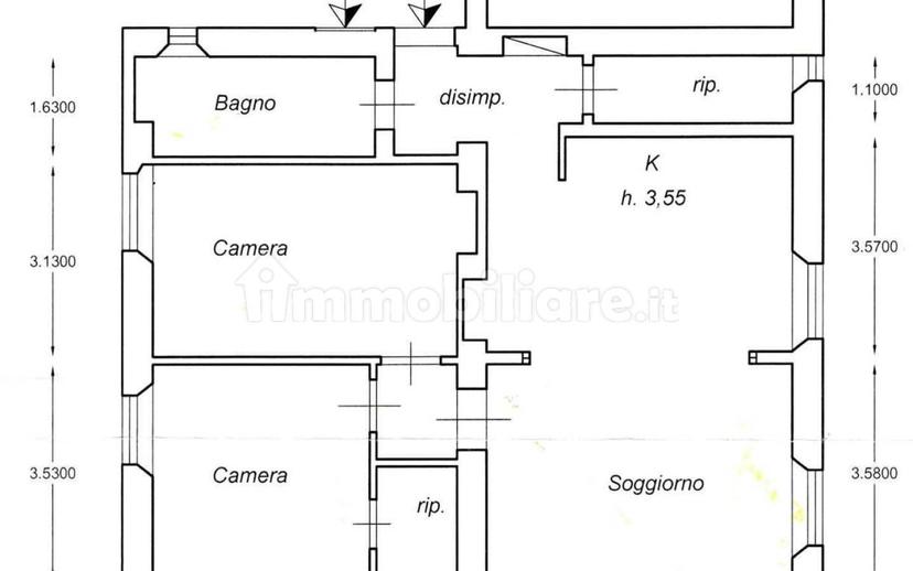 Quadrilocale via Saturnia, Stazione - Via Roma, Grosseto — foto 4 di 13