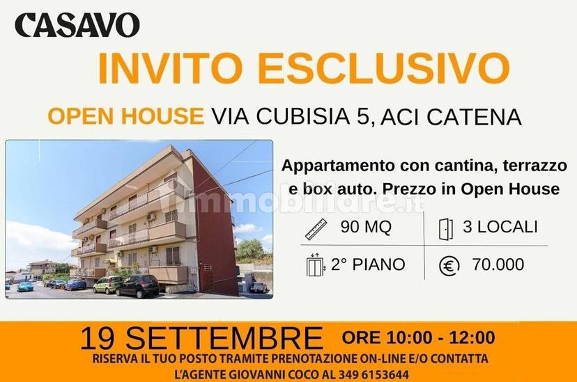 Trilocale via Cubisia 5, Ospedale, Sciarelle, Aci Platani, Acireale