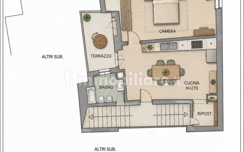 Quadrilocale via Ippolito Borghesi, Centro, Sigillo — foto 16 di 38