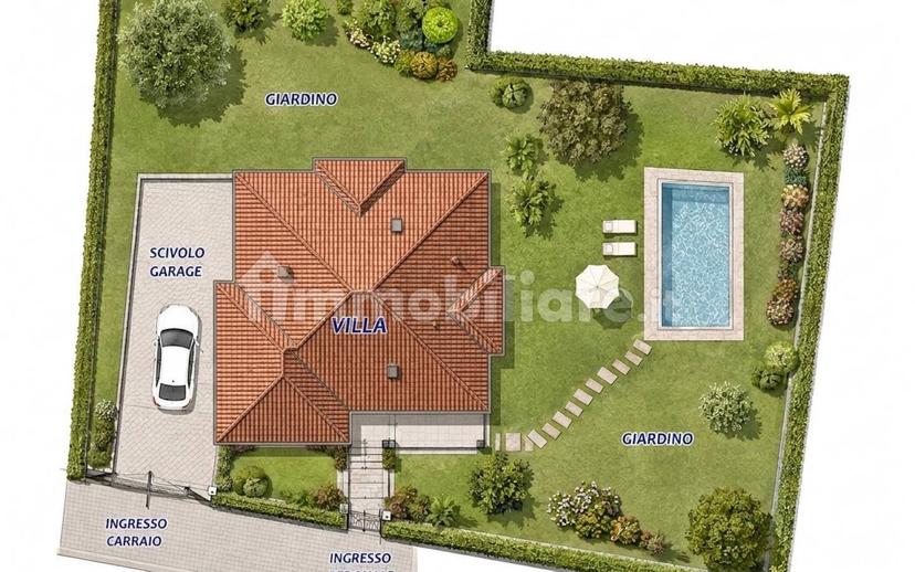 Villa bifamiliare via del Santuario, Lonato, Lonato del Garda — foto 17 di 18