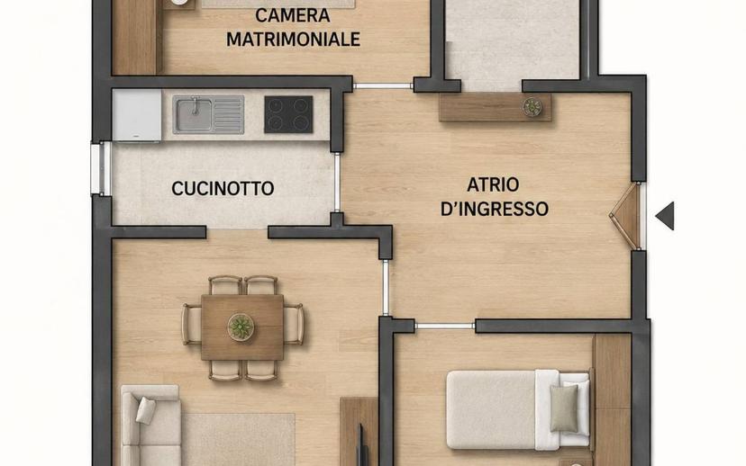 Trilocale buono stato, secondo piano, Centro, Villa Carcina — foto 2 di 2