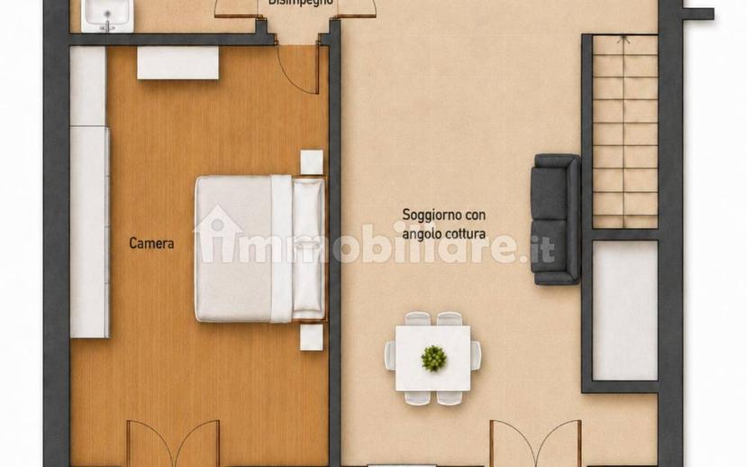 Bilocale via delle Vigne 11, Tognazza, Monteriggioni — foto 6 di 10