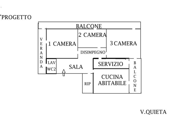 Trilocale via Quieta, Vulcania - Sanzio, Catania — foto 8 di 23