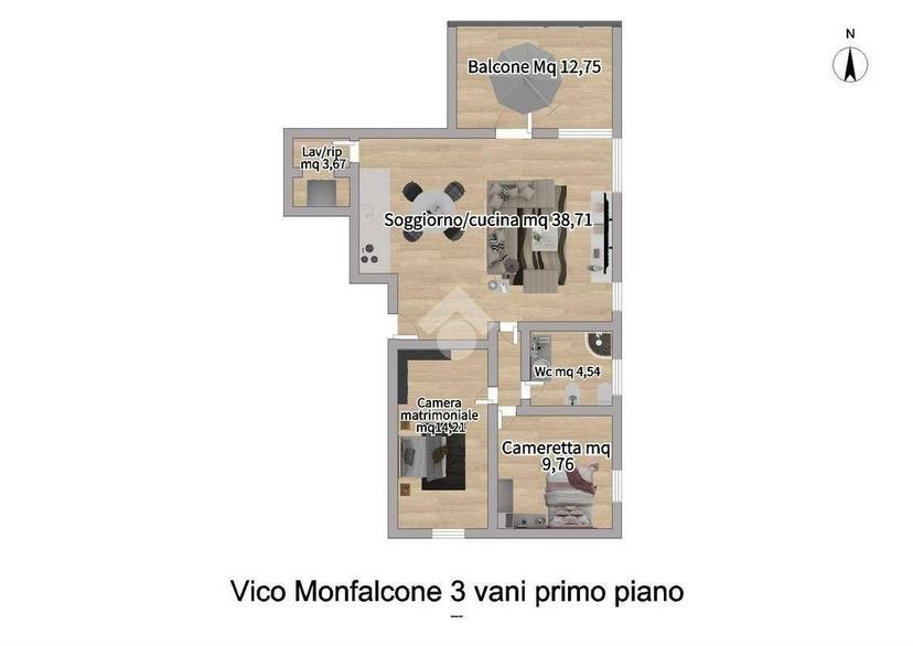 Trilocale via Monfalcone 5, Cappuccini, Brindisi — foto 6 di 7