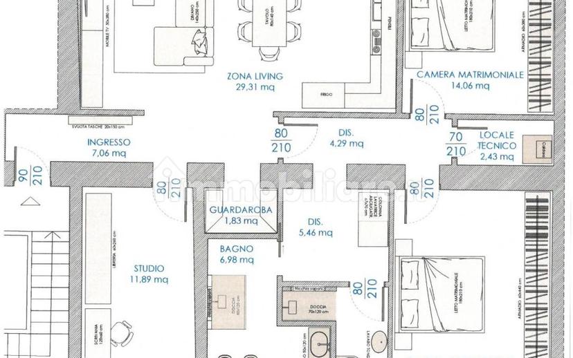 Quadrilocale ottimo stato, primo piano, Centro, Cremona — foto 5 di 6
