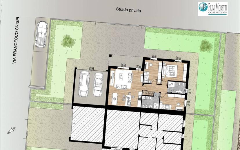 Villa bifamiliare via Francesco Crispi, Centro, Palazzo Pignano — foto 4 di 4