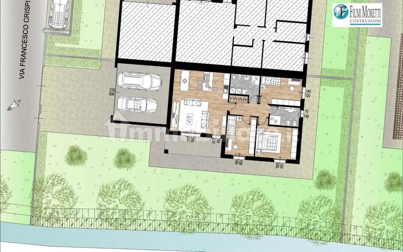 Villa bifamiliare via Francesco Crispi, Centro, Palazzo Pignano — foto 3 di 4