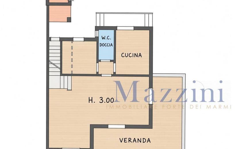 Villa bifamiliare via Francesco Carrara, Vittoria Apuana, Forte dei Marmi — foto 10 di 12