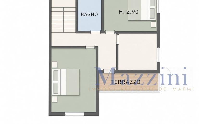Villa bifamiliare via Francesco Carrara, Vittoria Apuana, Forte dei Marmi — foto 4 di 12
