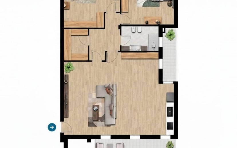 Quadrilocale nuovo, secondo piano, Centro, San Giorgio delle Pertiche — foto 4 di 6