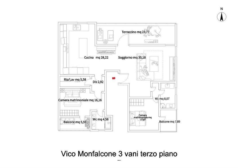 Trilocale via Monfalcone 5, Cappuccini, Brindisi — foto 2 di 7